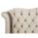 Beliani Cama con somier Terciopelo AYETTE 185x215 Beige