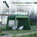 Carpa Plegable Tela Oxford, Acero Outsunny 289x289 Blanco
