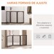 Barrera de Seguridad MDF PawHut Marron