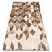 Alfombra MEFE moderna B400 Cubo Geométrico 3D Structural 160x220 Beige