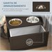 Comedero para Perros MDF, Acero Inoxidable PawHut Marron
