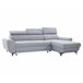 Chaise longue WESLEY reversible 3 plazas gris claro Gris Claro