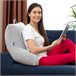 Almohada de Lectura con Apoyabrazos Gris