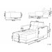 Beliani Chaise longue Terciopelo ALNES Rojo