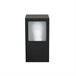 Aplique De Exterior Metal Serie Nika Negro