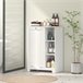Armario de Baño MDF HOMCOM, hogar - baño Blanco