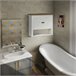Armario de Pared Melamina de Madera kleankin, hogar - baño 60 Blanco