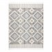 Alfombra SEVILLA Y523C diamantes Franjas Bereber marroquí 120x170 Gris