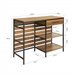 Aparador de Comedor con Cajón y 2 Estantes FSB71-PF SoBuy Natural