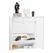 Zapatero con 2 Solapas,1 Puerta y 2 cajones FSR104-W SoBuy Blanco