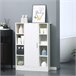 Armario de Suelo para Baño Melamina de Madera kleankin 71 Blanco