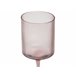 Beliani Cristalería Vidrio AMETHYST Rosa Talco