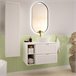 Mueble bajo lavabo compartimiento encimera Soline 80 Blanco