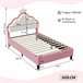 Cama, LED, Cama infantil, Cama juvenil, Cama doble 94x203 Cama, LED, Cama infantil, Cama juvenil, Cama doble 94x203 Rosa