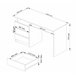 Escritorio CLP AKORD con 3 cajones 135x60 Madera