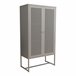 Armario archivador Sund 2 estantes acero Gris