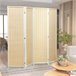 Biombo Separador Madera de Pino, Bambú HOMCOM, hogar - decoración Blanco