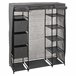 Armario Auxiliar Tela con 3 Cajas Gris