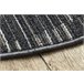 Alfombra LIBRA círculo  grafito 165 Rayas 100x100 Gris