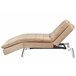 Beliani Chaise longue Terciopelo LOIRET Marron Claro