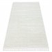 Alfombra SEVILLA AC53B rayas Franjas Bereber marroquí Shaggy 80x150 Crema