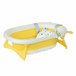 Bañera para Bebé Plegable PP, TPE HOMCOM Amarillo