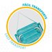 Silla plegable fija aluminio Aktive Beach - mediterráneo Azul