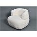 Sillon decorativo color blanco IVORY Blanco