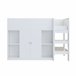 Cama alta para niños 95x205 Cama alta para niños 95x205 Blanco