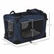 Transportín para Mascotas Tela Oxford, Acero y Poliéster PawHut Azul