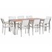 Beliani Conjunto de comedor GROSSETO Blanco