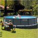 Piscina elevada redonda INTEX Ultra XTR Frame 488x122 cm con depuradora Gris