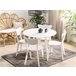 Beliani Conjunto de comedor ROXBY Blanco