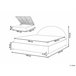 Beliani Cama con almacenaje Poliéster VAUCLUSE 194x214 Beige