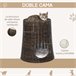Cesta de Mimbre para Gatos Ratán PE, Metal y Poliéster PawHut Marron