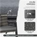 Muebles de Ratán Ratán PE, Poliéster, Espuma, Metal Outsunny Negro