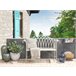 Beliani Banco Hierro MILAZZO 130x45 Blanco/ Beige
