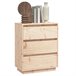 Aparador de madera maciza de pino 60 Blanco