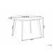 Beliani Mesa de comedor extensible BOVINA Beliani Mesa de comedor extensible BOVINA Madera Oscura