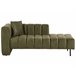 Beliani Chaise longue izquierdo Terciopelo LANNILS Beige