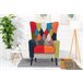 Sillón CIRCO estampado patchwork Multicolor