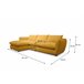 Chaise longue CLEMENCE Amarillo