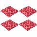 Cojines para Sillas Tela de Hilo Teñido Outsunny Rojo