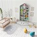 Alfombra infantil forma nube CANDY - ATTICGO 75x120 Blanco