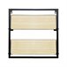 Acomoda Textil – Estante para pared de Madera. (2 Baldas) Madera Clara