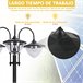 Farol de Jardín PP, ABS, Acero Inoxidable, Aleación de Aluminio Negro