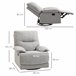 Sillón Reclinable Poliéster, Espuma, Tablero Multicapa HOMCOM Gris