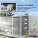 Caseta de Jardín Acero Lacado Outsunny Gris