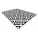 Alfombra BCF Morad RUTA diamantes geométrico 140x200 Negro
