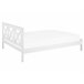 Beliani Cama con somier Madera de pino TANNAY 189x208 Blanco